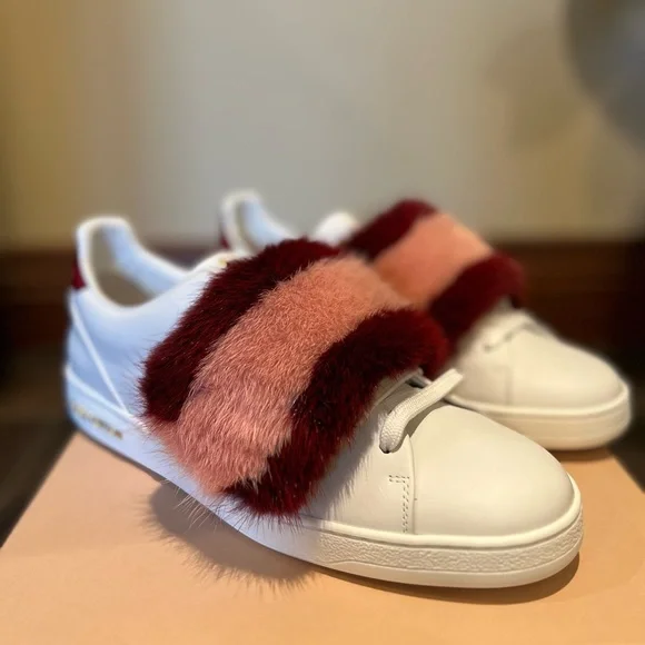 Louis Vuitton Women’s Fur Trimmed Sneakers - Picture 1 of 10